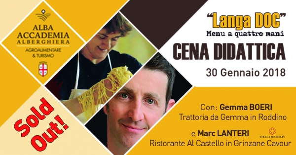 30.01.2018 Cena Didattica #3 - &quot;Langa DOC&quot; - in Alba Accademia Alberghiera