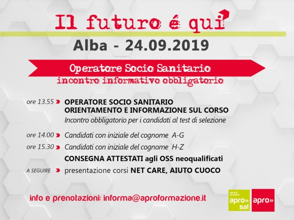 APRO FORMAZIONE - PRESENTAZIONE CORSI DI QUALIFICA GRATUITI PER ADULTI