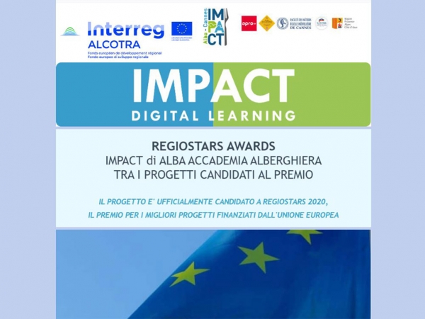 REGIOSTARS AWARDS IMPACT di ALBA ACCADEMIA ALBERGHIERA TRA I PROGETTI CANDIDATI AL PREMIO